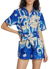 Shop Farm Rio Tropical Groove Belted Romper at Saks Fifth Avenue